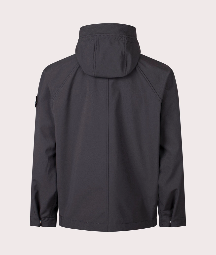 Stone Island Mens Hooded Soft Shell Jacket
